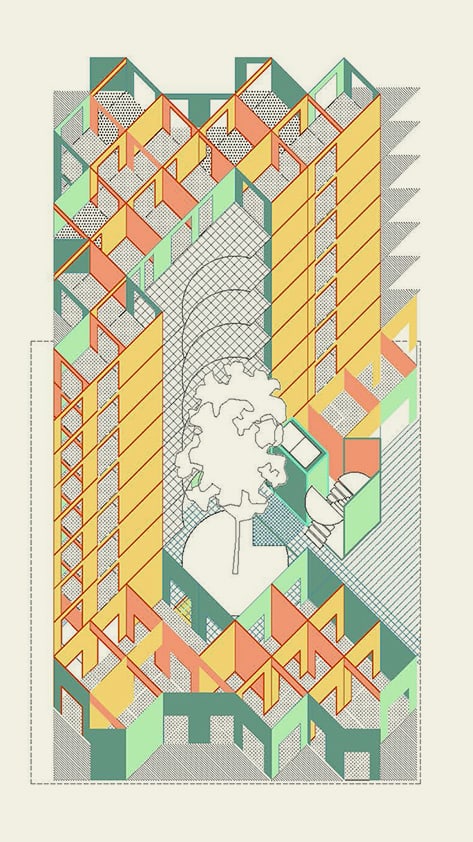 Entrant per la diagonal - Nomos Architects